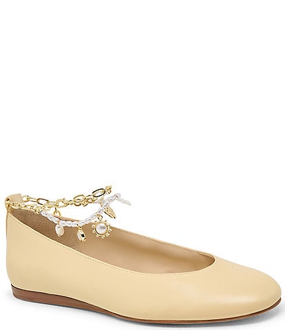 Dolce Vita Baiden Leather Anklet Ballet Flats