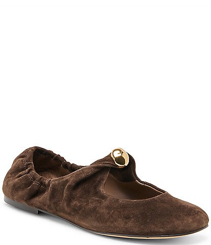 Dolce Vita Cornel Leather Ruched Ballet Flats