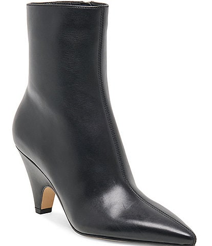 Dolce Vita Cruz Leather Sculpted Heel Booties
