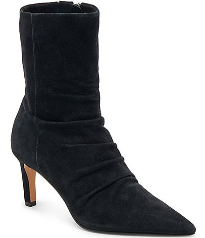 Dolce Vita Fernly Suede Rouched Booties