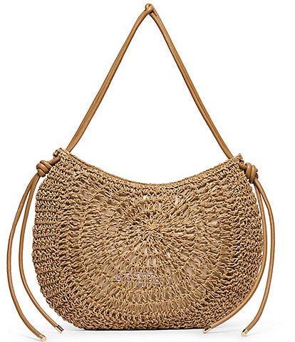 Dolce Vita Freya Woven Straw Shoulder Bag