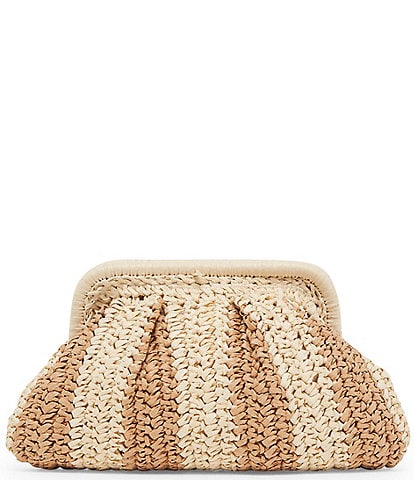 Dolce Vita Hydra Raffia Framed Clutch