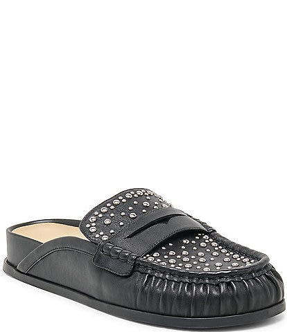 Dolce Vita Jodero Stud Leather Mule Loafers