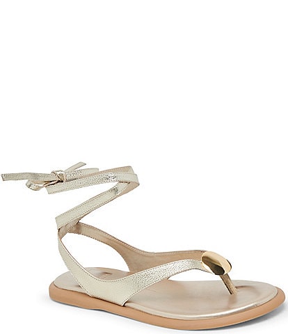 Dolce Vita Judy Leather Ankle Wrap Sandals