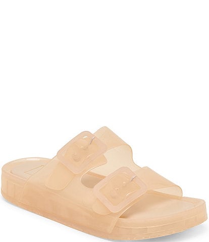 Dolce Vita Julio Vinyl Buckle Detail Slide Sandals