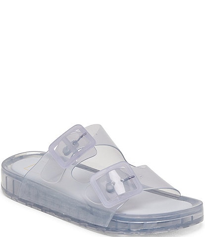 Dolce Vita Julio Vinyl Buckle Detail Slide Sandals