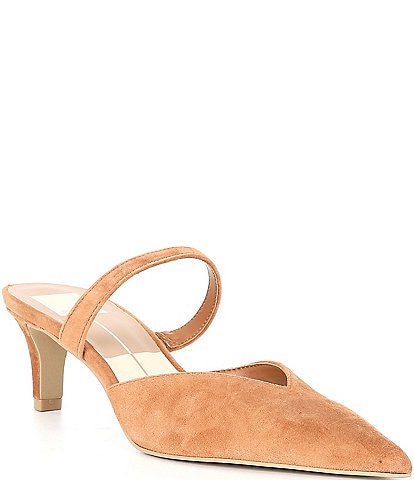 Dolce Vita Kanika Suede Pointed Toe Dress Mules