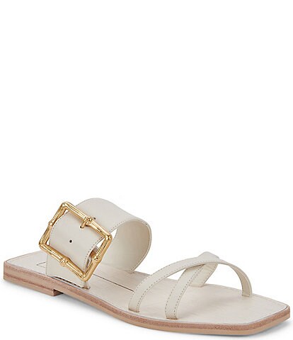 Dolce Vita Lowyn Leather Buckle Detail Banded Sandals
