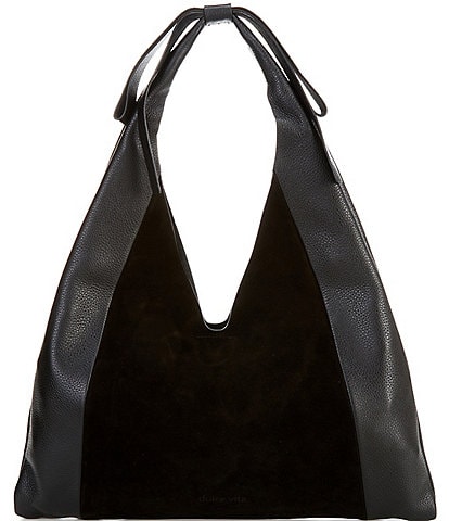 Dolce Vita Marie Suede Leather Hobo Bag With Bow