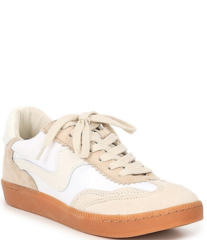 Dolce Vita Notice Leather and Fabric Retro Sneakers