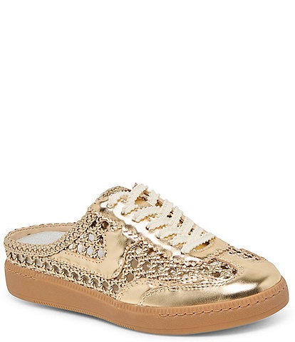 Dolce Vita Notice Metallic Woven Detail Retro Slip On Sneakers
