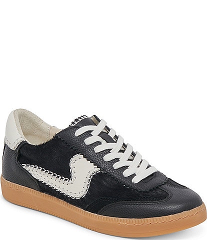 Dolce Vita Notice Stitch Leather Calf Hair Sneakers