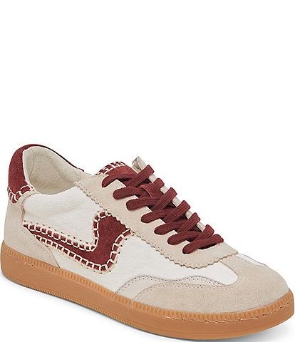 Dolce Vita Notice Stitch Leather Calf Hair Sneakers