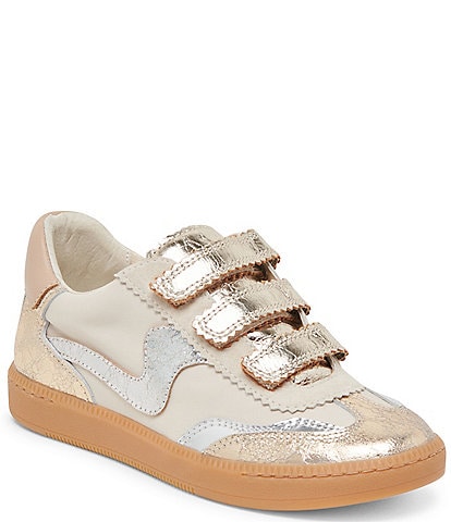 Dolce Vita Notice Velcro Metallic Leather Sneakers