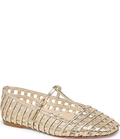 Dolce Vita Rains Woven T-Strap Mary Jane Ballet Flats