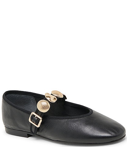 Dolce Vita Relan Leather Mary Jane Ballet Flats