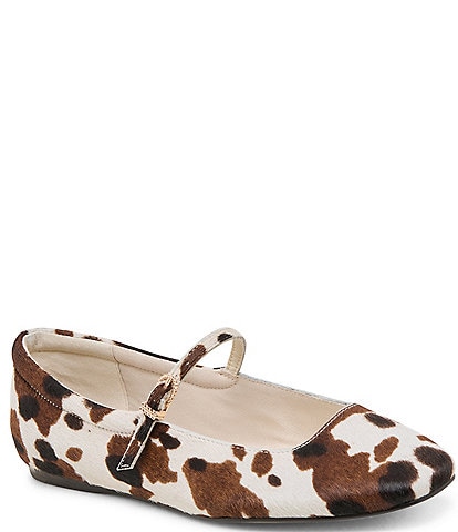 Dolce Vita Reyes Calf Hair Mary Jane Ballet Flats