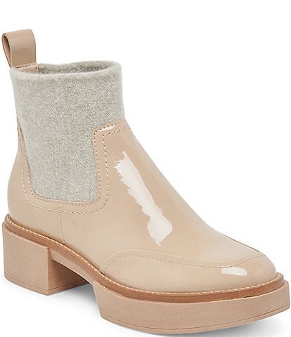 Dolce Vita Saline H2O Waterproof Patent Leather Booties