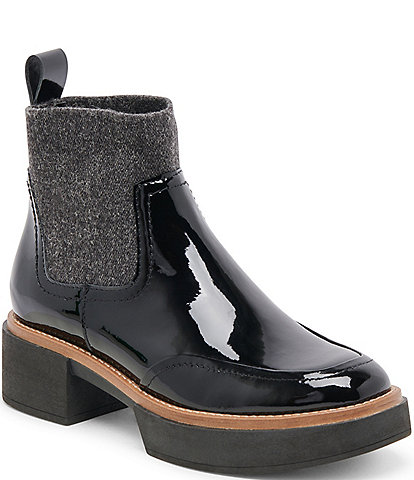 Dolce Vita Saline H2O Waterproof Patent Leather Booties