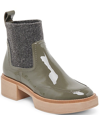 Dolce Vita Saline H2O Waterproof Patent Leather Booties