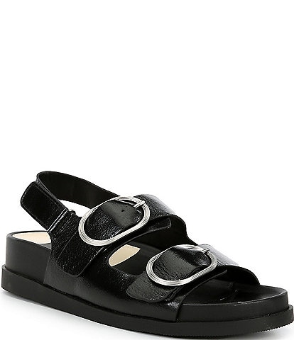 Dolce Vita Starla Patent Leather Footbed Sandals