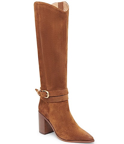 Dolce Vita Tyrone Suede Ankle Strap Tall Boots