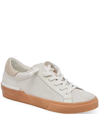 Dolce Vita Zina Crackled Leather Sneakers