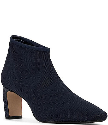 Donald Pliner Birdee Stretch Mesh Crocodile Embossed Heel Shooties