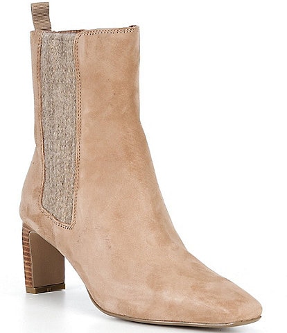 Donald Pliner Brittnie Suede High Heel Slip On Booties