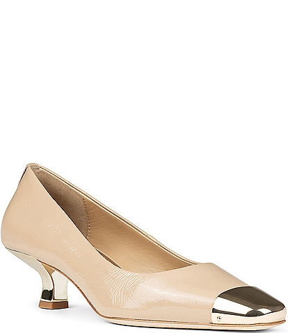 Donald Pliner Cristine Patent Leather Cap Toe Dress Pumps