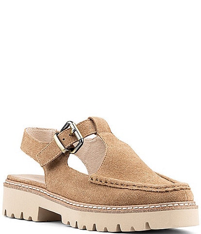 Donald Pliner Halliday Suede Cutout Slingback Loafers