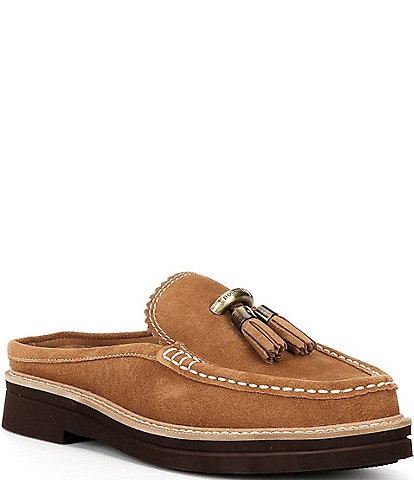 Donald Pliner Lyndall Suede Tassel Mule Loafers