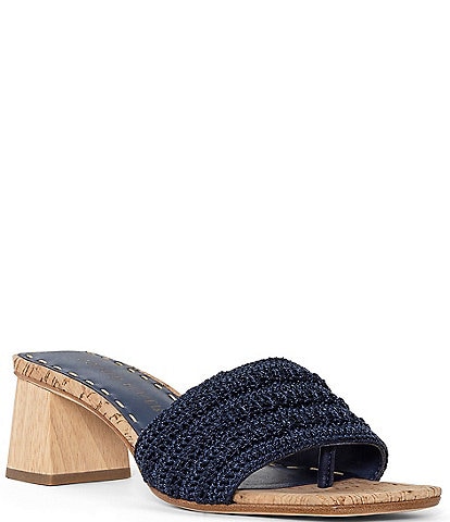 Donald Pliner Nayla Crochet Toe-Post Slide Sandals