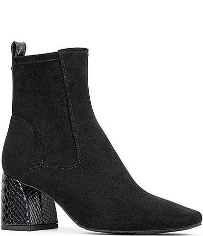 Donald Pliner Niri Stretch Suede Ankle Booties