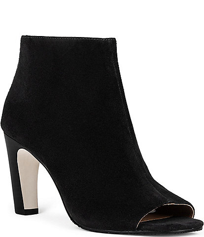 Donald Pliner Suede Peep Toe Shooties