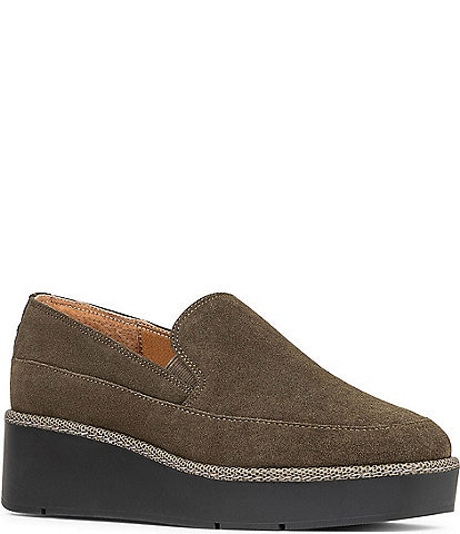 Donald Pliner Wallis Suede Wedge Loafers