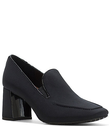 Donald Pliner Whitney Fabric Square Toe Loafer Pumps