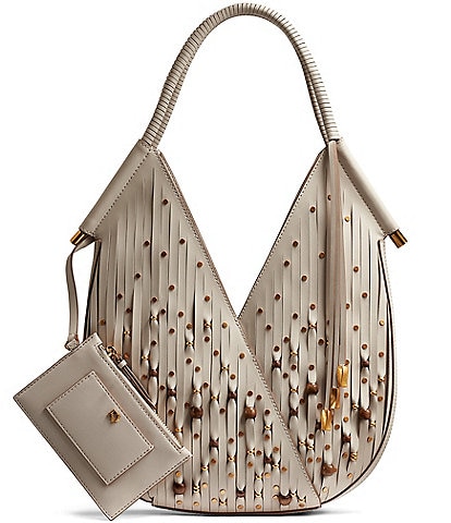 Donna Karan Baldwin Beaded Laser Cut Mini Shoulder Bag