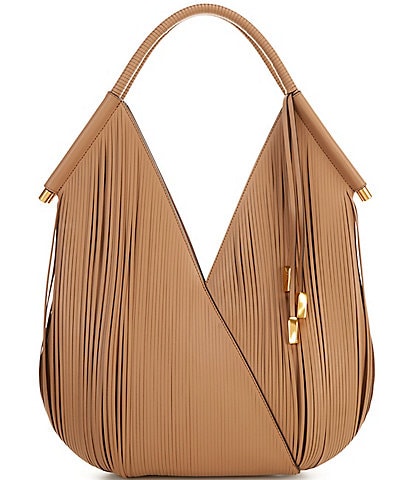 Donna Karan Baldwin Laser Cut Leather Shoulder Bag