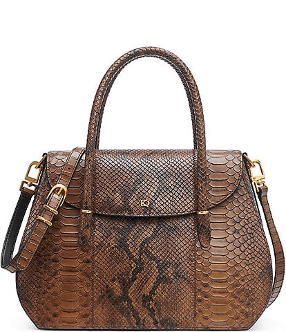 Donna Karan Bellerose Snake Satchel Bag