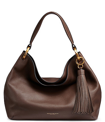 Donna Karan Glenwood Tassel Slouchy Shoulder Bag