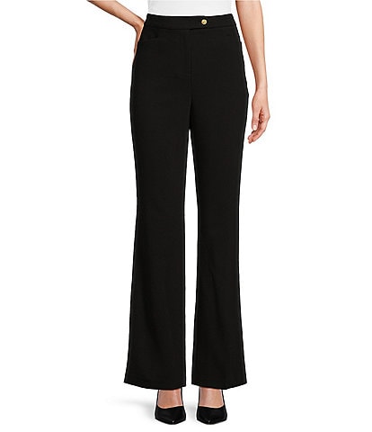 Donna Karan Knit Mid Rise Bootcut Pants