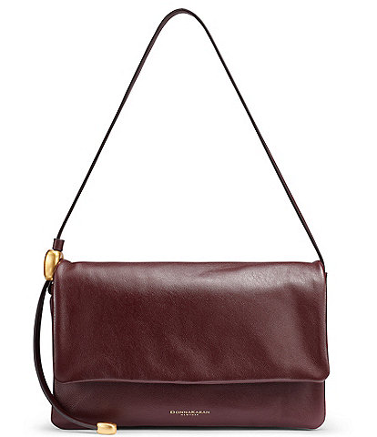 Donna Karan Leather Flap Shoulder Bag