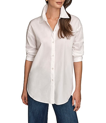 Donna Karan Long Sleeve Button Down Shirt
