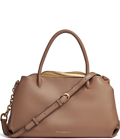 Donna Karan Poplin Satchel Bag
