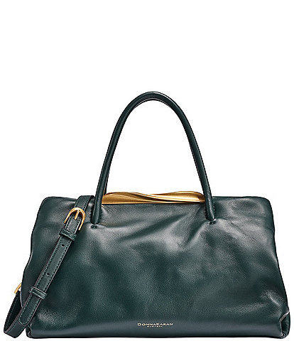Donna Karan Poplin Small Satchel Handle Bag