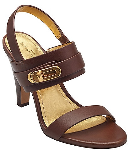 Donna Karan Sloane Leather Slingback Dress Sandals