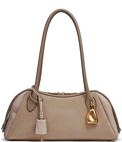 Donna Karan Terry Suede Shoulder Bag