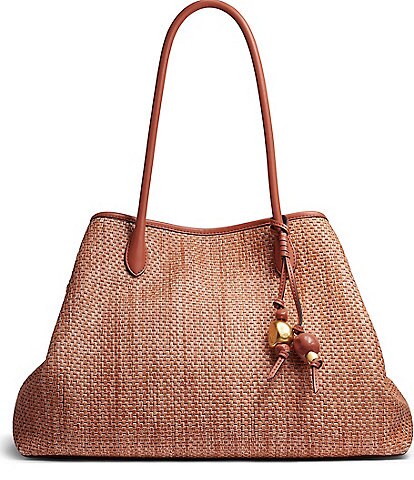 Donna Karan Weekend Straw Medium Tote Bag