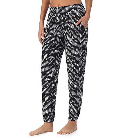 Donna Karan Zebra Print Coordinating Lounge Joggers